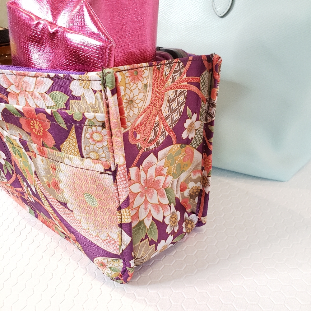 LG Purse Insert Organizer Protector Asian Print - Picture 8 of 10